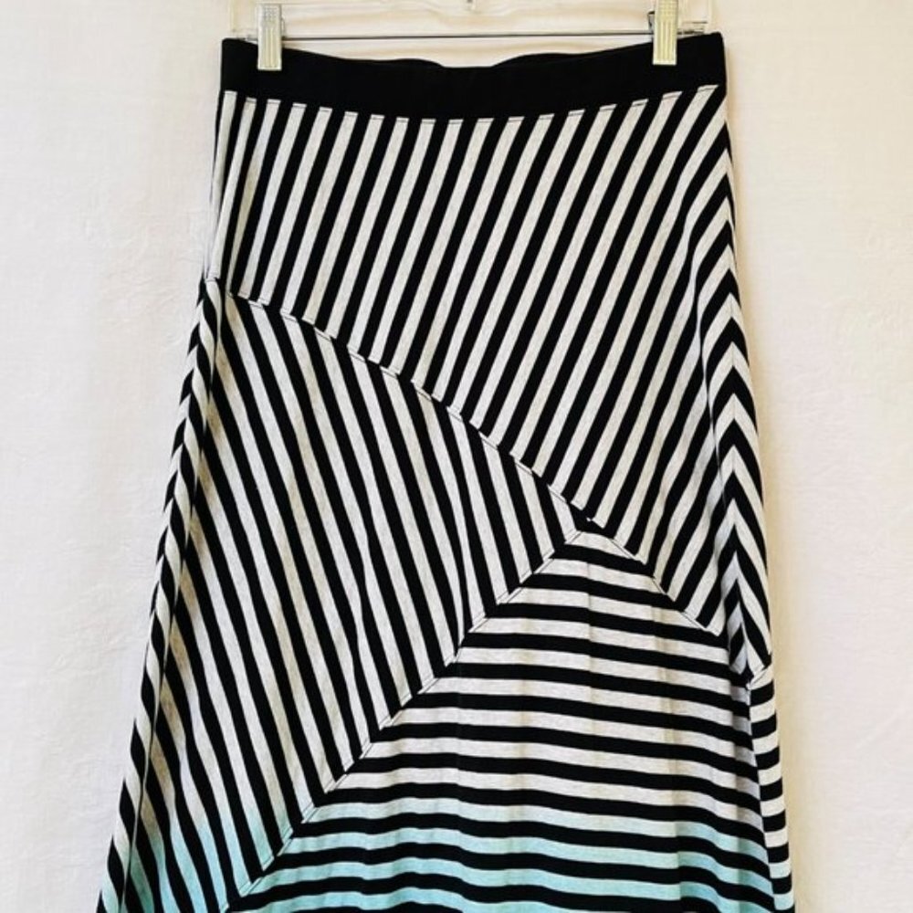 Calvin Klein Maxi Skirt  Womens Small Stripes Quick Dry Festival Patchwork - Picture 4 of 10